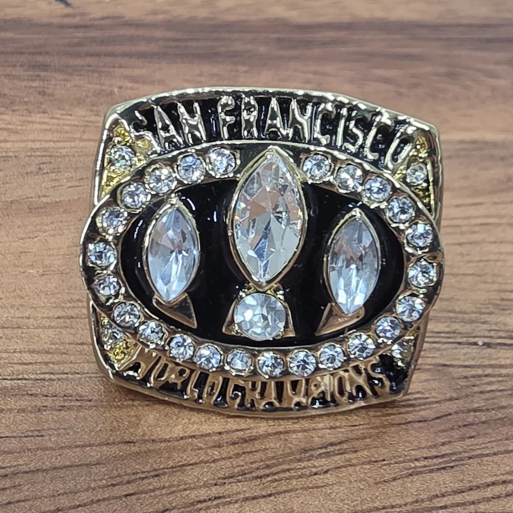 San Francisco 49ers Championship Ring Size 10‎ Gold 2011 Rice